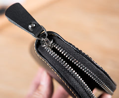 Handmade Leather Mens Cool Change Coin Wallet Coin Holder Coin Pouch Case for Men