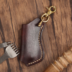 Cool Mens Leather disposable Lighter Case with Loop lighter Holder with clips - iwalletsmen