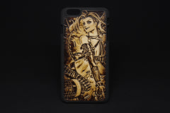 Handmade Leather Tooled iPhone6 7 plus 6s 7s plus League of Legends iPhone Case