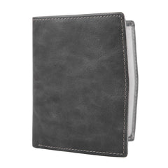 Handmade Leather Mens Cool Slim Leather Wallet Men Small Wallets Bifold for Men