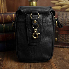Leather Belt Pouch Mens Small Cases Waist Bag Hip Pack Belt Bag Fanny Pack Bumbag for Men