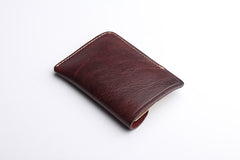 Handmade Leather Mens Cool billfold Wallet Card Holder Small Card Slim Wallets for Men