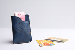 Handmade Leather Mens Cool billfold Wallet Card Holder Small Card Slim Wallets for Men