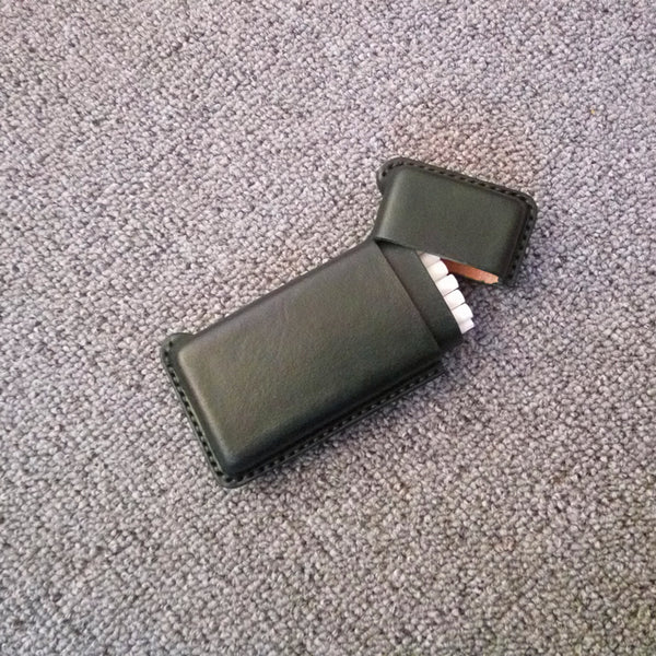 Cool Leather Womens 20pcs Cigarette Holder Case Vintage Custom Cigarette Case for Women - iwalletsmen