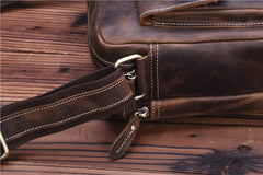 Genuine Leather Mens Cool Messenger Bag SHOULDER BAG CHEST BAG BIKE BAG CYCLING BAG