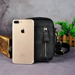 Leather Belt Pouch Mens Small Cases Waist Bag Hip Pack Belt Bag Fanny Pack Bumbag for Men