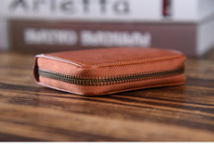 Handmade Mens Cool billfold Leather Wallet Men Small Card Wallets Zipper for Men - iwalletsmen