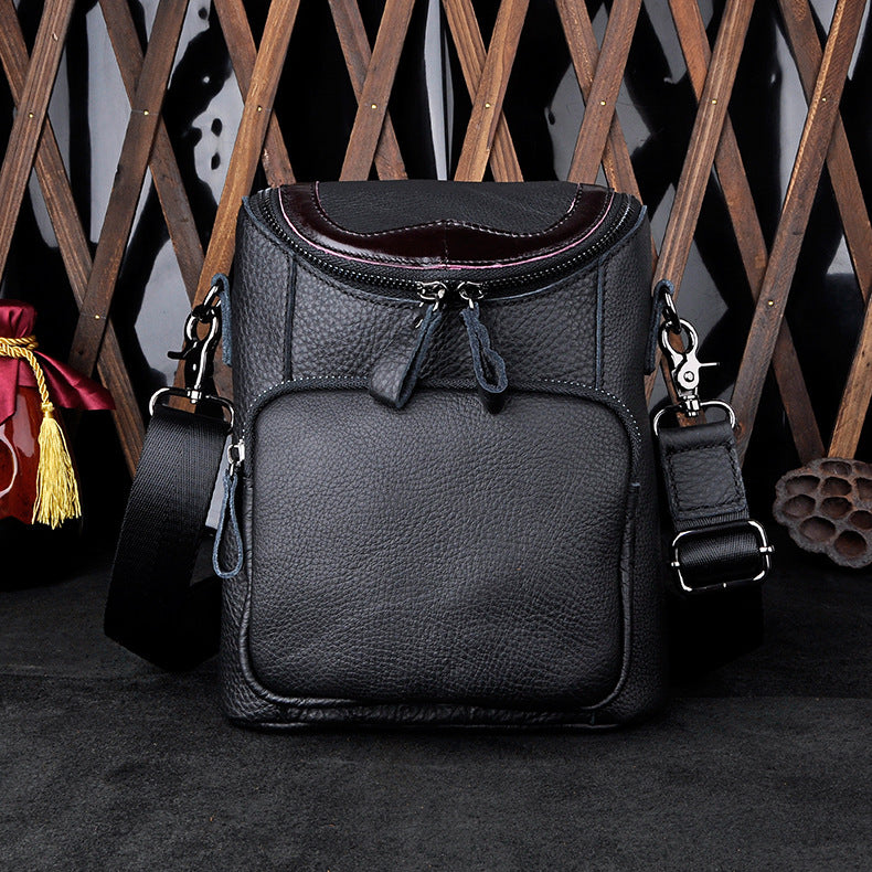 Leather Belt Pouch Mens Small Cases Waist Bag Hip Pack Belt Bag Fanny Pack Bumbag for Men