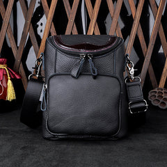 Leather Belt Pouch Mens Small Cases Waist Bag Hip Pack Belt Bag Fanny Pack Bumbag for Men