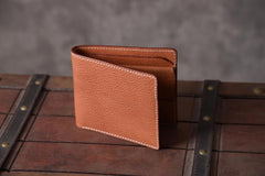 Handmade Leather Mens Cool Wallet Men Slim Wallets Front Pocket Wallet for Men
