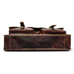VINTAGE LEATHER MENS Large BRIEFCASEs BUSINESS BRIEFCASE Cool SHOULDER BAG HANDBAGS FOR MEN - iwalletsmen
