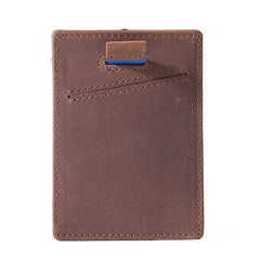 Handmade Leather Mens Cool billfold Wallet Card Holder Small Card Slim Wallets for Men