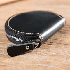 Handmade Leather Mens Cool Change Coin Wallet Coin Holder Coin Pouch Case for Men