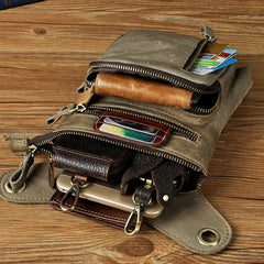 leg bag leather Leather Drop Leg Bag Mens Leather Thigh Bag Left Leg Pack Motorcycle Thigh Bag Belt Pouch 