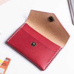 Handmade Leather Mens Cool billfold Wallet Card Holder Small Card Slim Wallets for Men - iwalletsmen