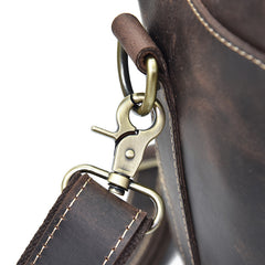 Genuine Leather Mens Cool Weekender Bag Travel Bag Duffle Bags Overnight Bag Holdall Bag for men