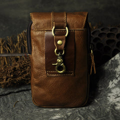 Leather Belt Pouch Mens Small Cases Waist Bag Hip Pack Belt Bag Fanny Pack Bumbag for Men