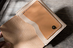 Handmade Leather Mens Cool billfold Wallet Card Holder Small Card Slim Wallets for Men