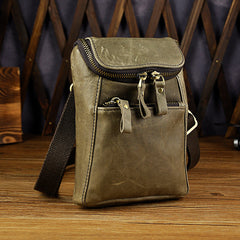 Leather Belt Pouch Mens Small Cases Waist Bag Hip Pack Belt Bag Fanny Pack Bumbag for Men