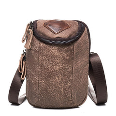 Leather Belt Pouch Mens Small Cases Waist Bag Hip Pack Belt Bag Fanny Pack Bumbag for Men
