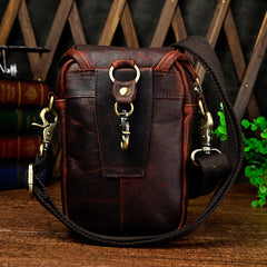 Leather Belt Pouch Mens Small Cases Waist Bag Hip Pack Belt Bag Fanny Pack Bumbag for Men