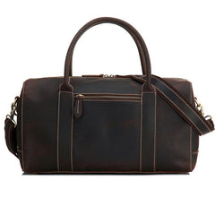 Leather Mens Weekender Bag Duffle Bag Overnight Bag Travel Bag - iwalletsmen