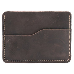 Handmade Leather Mens Cool billfold Wallet Card Holder Small Card Slim Wallets for Men