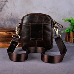Leather Belt Pouch Mens Small Cases Waist Bag Hip Pack Belt Bag Fanny Pack Bumbag for Men