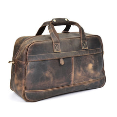 Genuine Leather Mens Cool Weekender Bag Travel Bag Duffle Bags Overnight Bag Holdall Bag for men