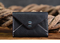 Handmade Mens Cool billfold Leather Wallet Men Small Card Slim Wallets Bifold for Men - iwalletsmen