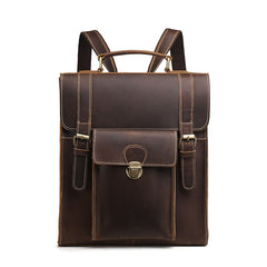 Cool Leather Mens Briefcase Messenger Bag Shoulder Bag Satchel Backpack for men - iwalletsmen