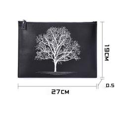 Handmade Leather Mens Clutch Cool Slim Wallet Zipper Clutch Wristlet Wallet for Men - iwalletsmen