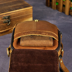 Leather Belt Pouch Mens Small Cases Waist Bag Hip Pack Belt Bag Fanny Pack Bumbag for Men