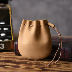 MINI Leather Drawstring Coin Pouch Medieval Pouch Medieval Coin Pouch Renaissance Costume Accessories LARP - iwalletsmen