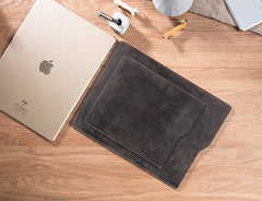 Handmade Leather Mens Clutch Cool Slim iPad Pro Case iPad Pro Cover for Men