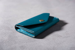 Handmade Leather Mens Cool billfold Wallet Card Holder Small Card Slim Wallets for Men - iwalletsmen