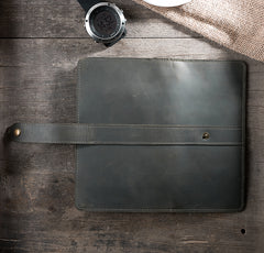 Handmade Leather Mens Clutch Wallet Cool Leather Wallet Long Phone Wallets for Men