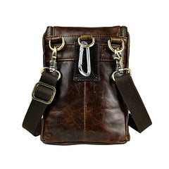 Leather Belt Pouch Mens Small Cases Waist Bag Hip Pack Belt Bag Fanny Pack Bumbag for Men