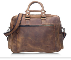 Genuine Leather Mens Cool Messenger Bag Work Bag Satchel Bag Briefcase Bag for men