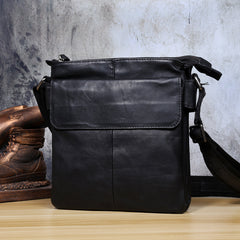 Genuine Leather Mens Cool Messenger Bag Chest Bag Bike Bag Cycling Bag for men