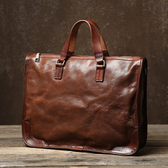 Genuine Leather Mens Cool Messenger Bag Briefcase Work Bag Business Bag Laptop Bag for men