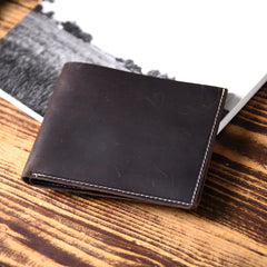 Handmade Leather Mens Cool Wallet Men Slim Wallets Front Pocket Wallet for Men - iwalletsmen