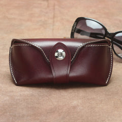 Handmade Mens Leather Glasses Case Glasses Box Glasses Holder For Men - iwalletsmen