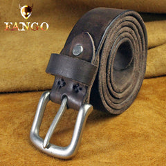 Genuine Leather Mens Leather Men Brown Black Belt for Men Cool Leather Belt