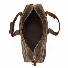Genuine Leather Mens Cool Weekender Bag Travel Bag Duffle Bags Overnight Bag Holdall Bag for men