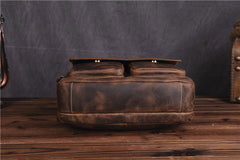 Genuine Leather Mens Cool Messenger Bag SHOULDER BAG CHEST BAG BIKE BAG CYCLING BAG