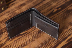 Handmade Leather Mens Cool Wallet Men Slim Wallets Front Pocket Wallet for Men