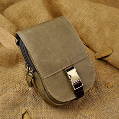 Leather Belt Pouch Mens Small Cases Waist Bag Hip Pack Belt Bag Fanny Pack Bumbag for Men
