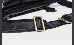 Leather Men Fanny Pack Small Waist Bag Hip Pack Belt Bag Bumbag for Men