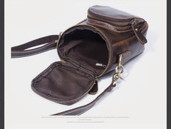 Leather Belt Pouch Mens Small Cases Waist Bag Hip Pack Belt Bag Fanny Pack Bumbag for Men